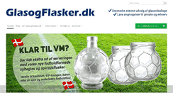 Desktop Screenshot of glasogflasker.dk