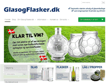 Tablet Screenshot of glasogflasker.dk